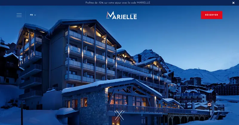 Hôtel Marielle website