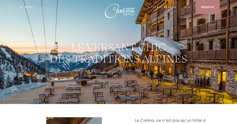 Hôtel Carlina website