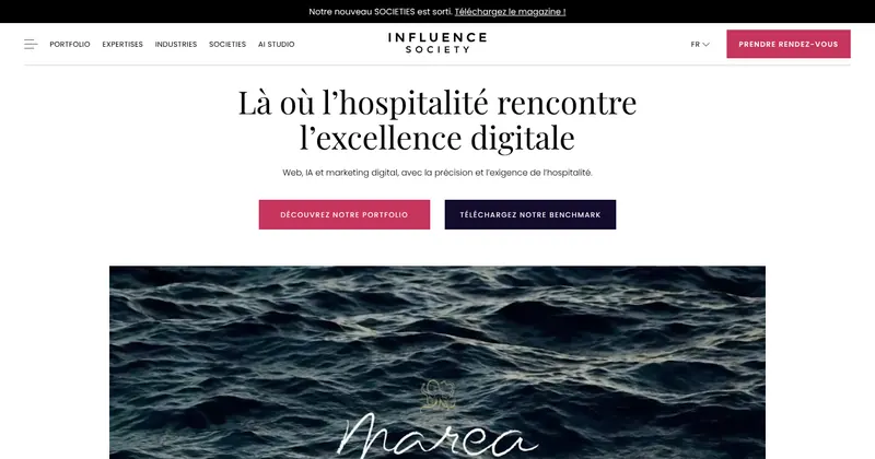 Influence Society website