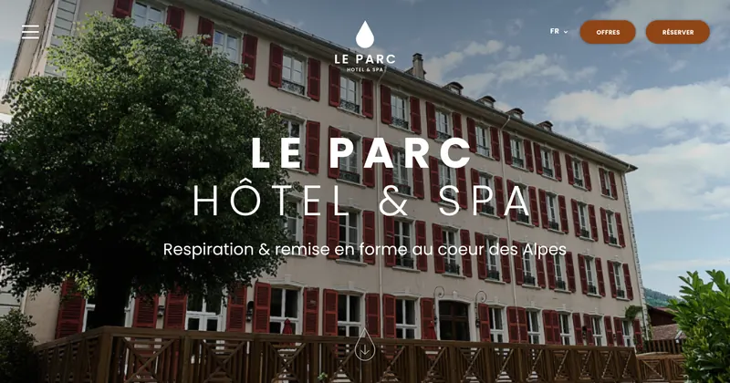 Le Parc Hôtel & Spa website