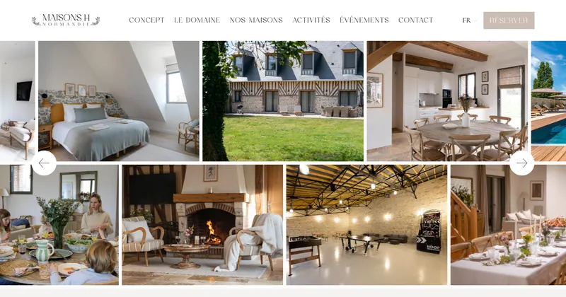 Maisons H website
