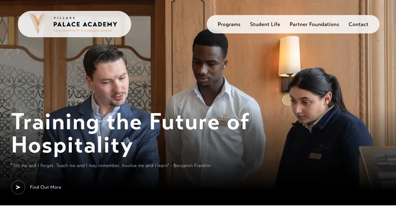 Villars Palace Academy website